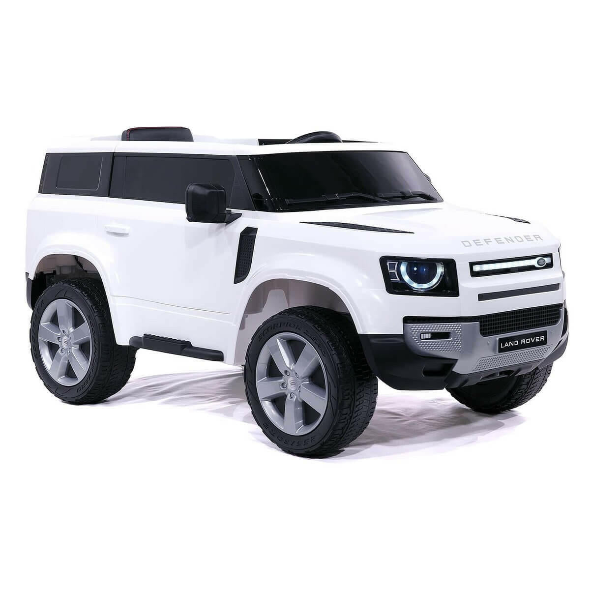 Land Rover Defender 12V Kids Ride-On Car Parental Remote MP3 LED - Kids Eye Candy