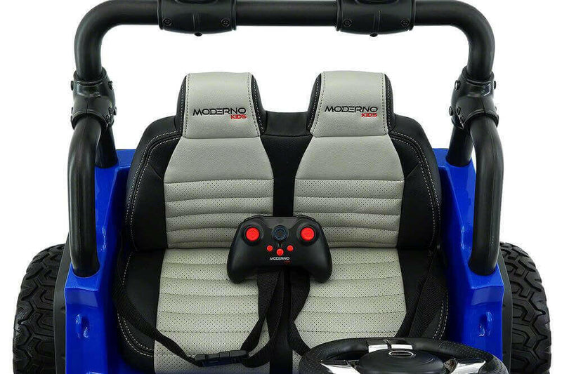 Explorer 12V Kids Truck Best Ride-On Two-Seater Parent Remote, MP3, Leather Seats, LED Wheels - Kids Eye Candy