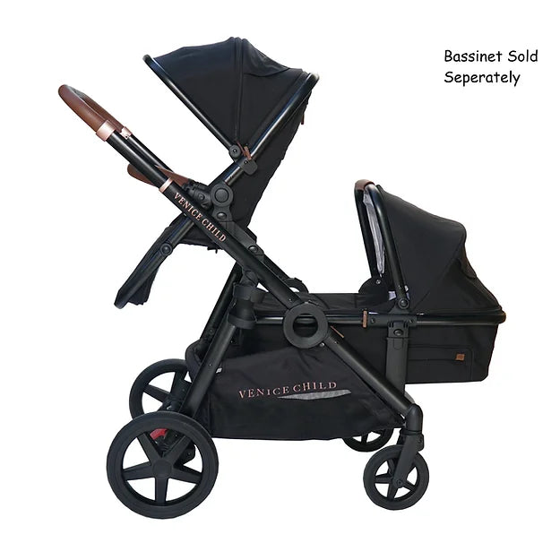 Maverick Single to Double Stroller - Package #1 with Toddler Seat & Rain Cover