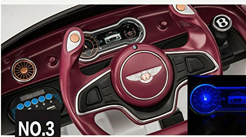 Coche eléctrico para niños Bentley EXP12 Ride-On de 12 V con control remoto RC y luces LED MP3
