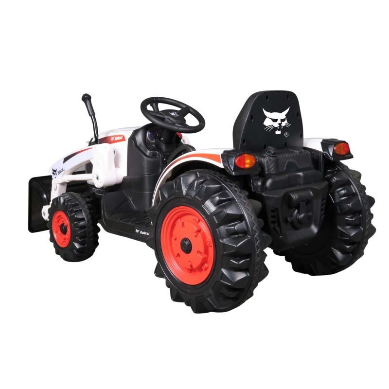 Bobcat 12V Battery Powered Construction Tractor with Front Loader Bucket