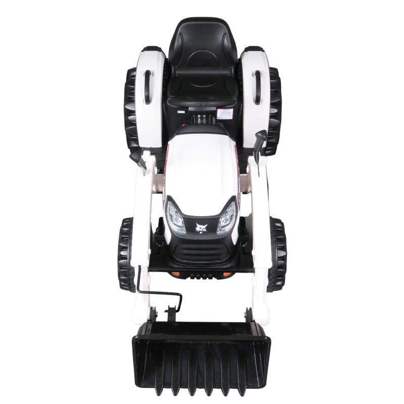 Bobcat 12V Battery Powered Construction Tractor with Front Loader Bucket