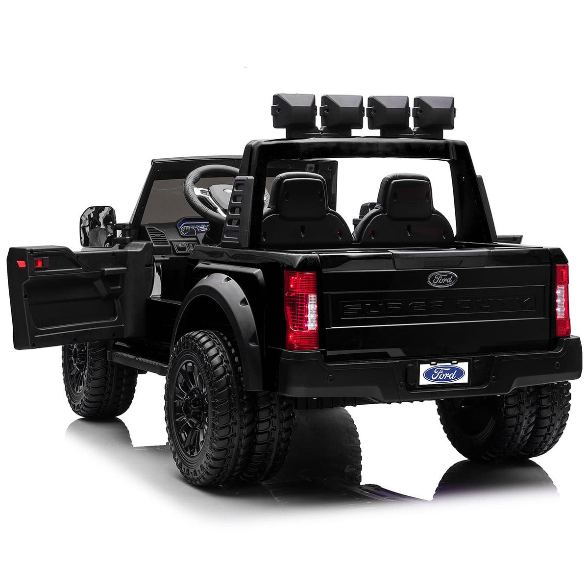 24V Licensed Ford F450 Ride-On Truck Parental Remote LED MP3 Leather Seats