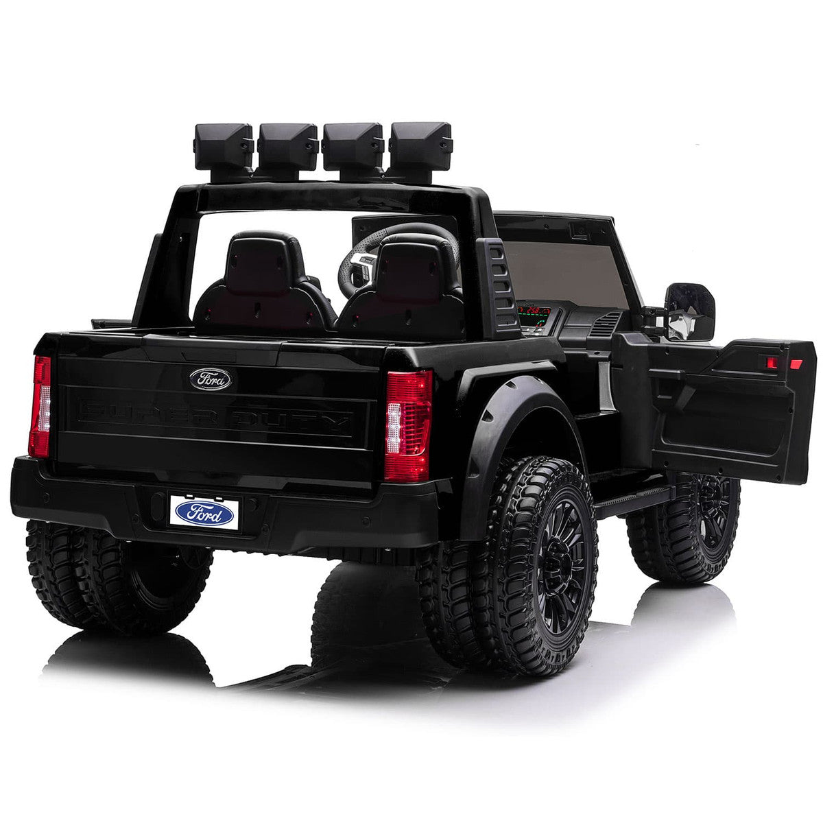 24V Licensed Ford F450 Ride-On Truck Parental Remote LED MP3 Leather Seats