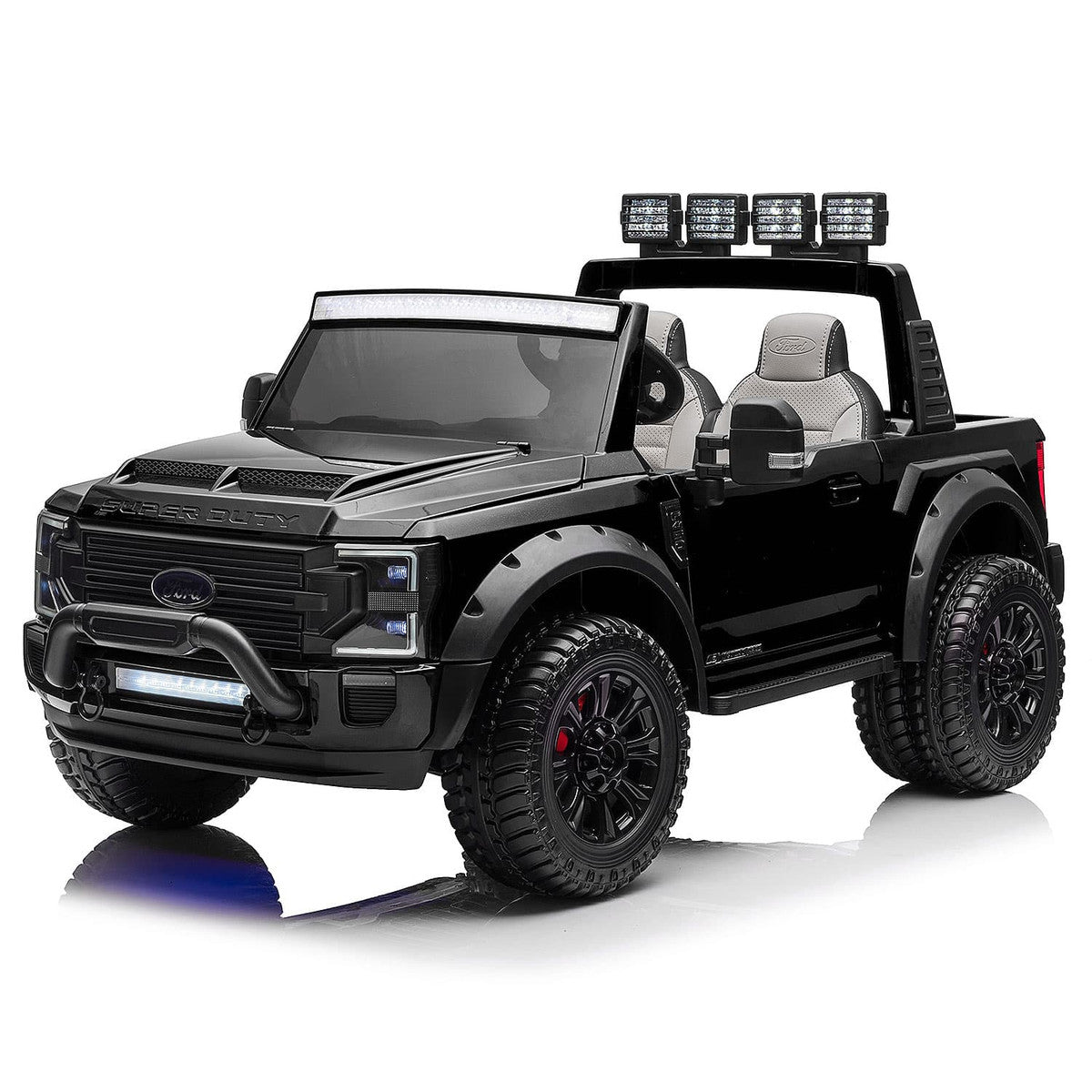 24V Licensed Ford F450 Ride-On Truck Parental Remote LED MP3 Leather Seats