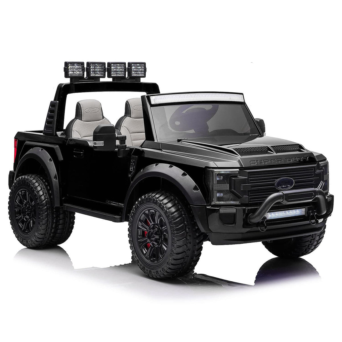 24V Licensed Ford F450 Ride-On Truck Parental Remote LED MP3 Leather Seats