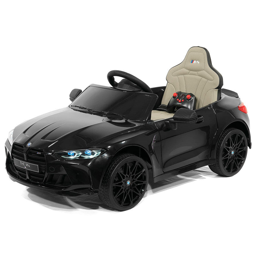 12V BMW M4 Ride On Car MP3 LED Lights Parental Remote