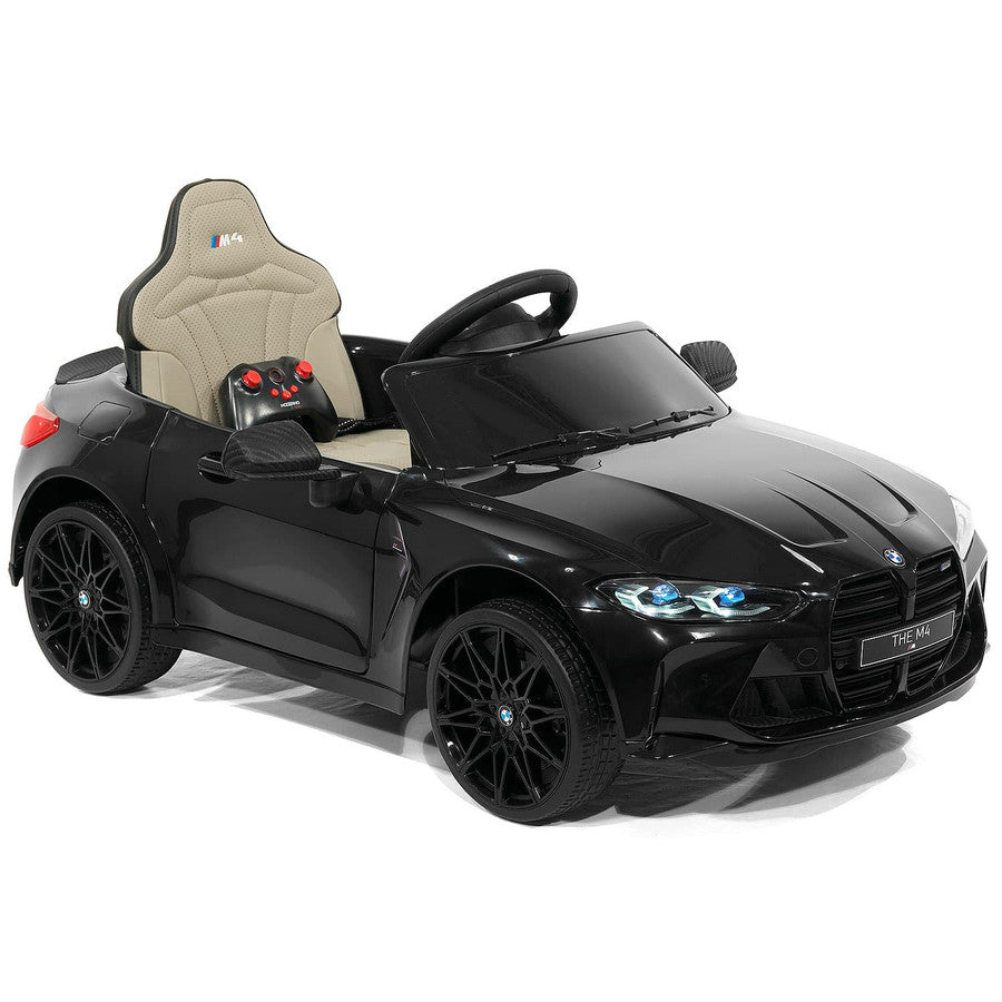 12V BMW M4 Ride On Car MP3 LED Lights Parental Remote