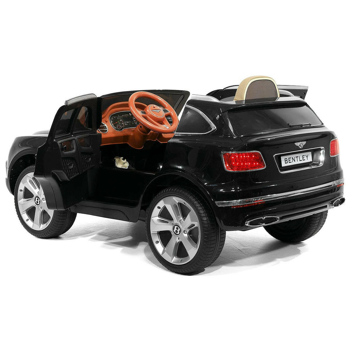 Bentley Bentayga Electric Car for Kids Battery Powered Ride On Toy w Parent Remote Control Black