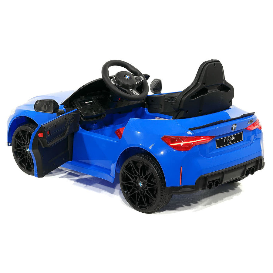 12V BMW M4 Ride On Car MP3 LED Lights Parental Remote