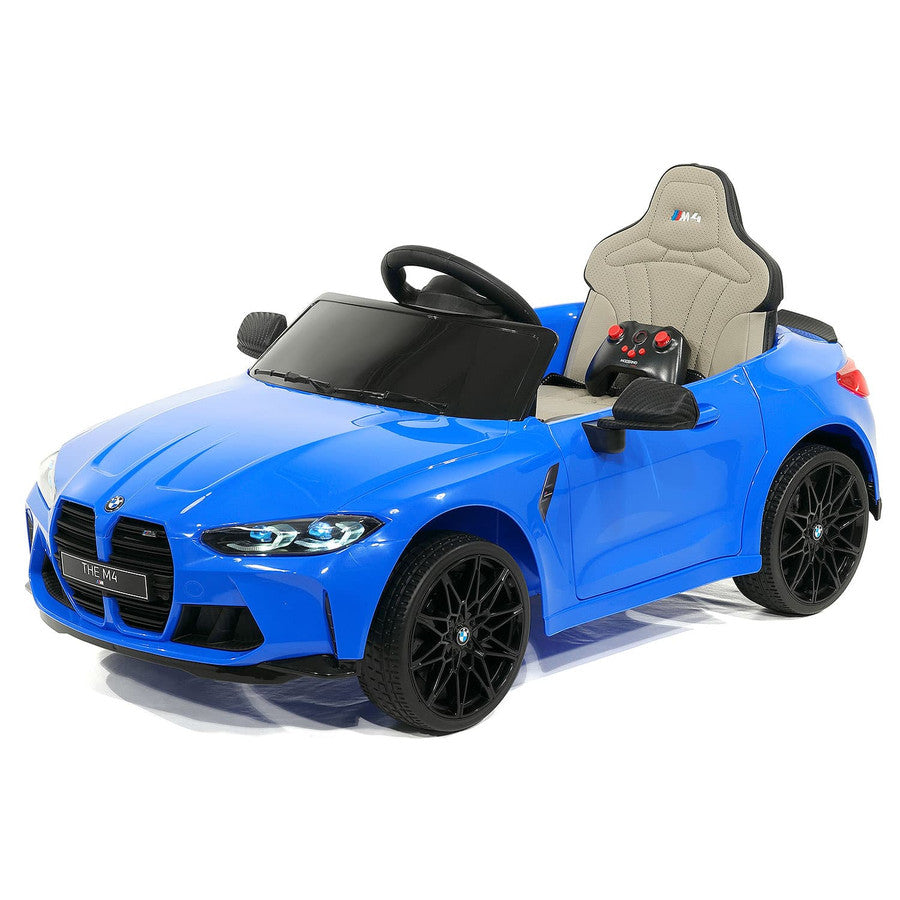 12V BMW M4 Ride On Car MP3 LED Lights Parental Remote
