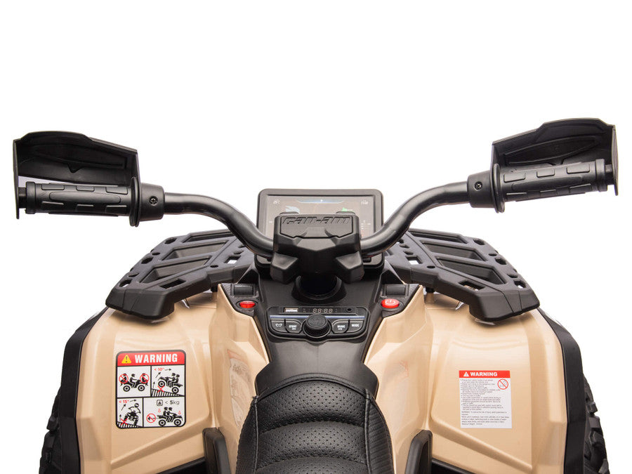 24V Outlander 2-Seater AWD Ride-On ATV Leather Seats, MP3 Bluetooth