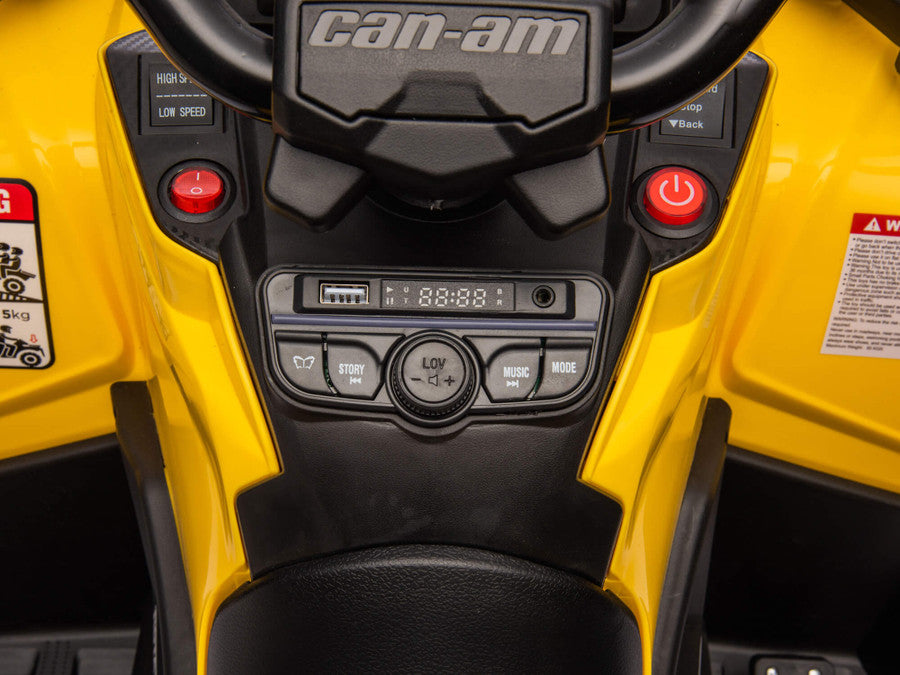 24V Outlander 2-Seater AWD Ride-On ATV Leather Seats, MP3 Bluetooth