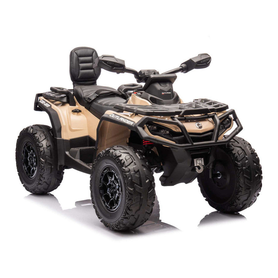 24V Outlander 2-Seater AWD Ride-On ATV Leather Seats, MP3 Bluetooth
