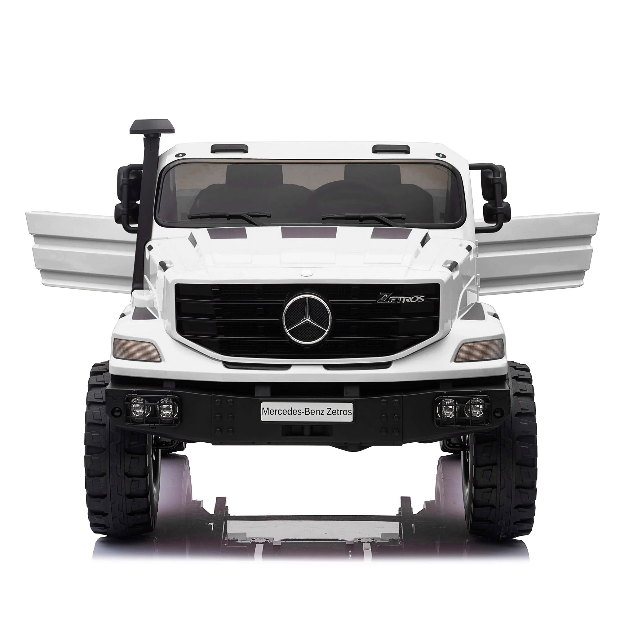 24V Mercedes Zetros Ride-On Car, Parental Remote, Leather Seats, MP3, LED Lights