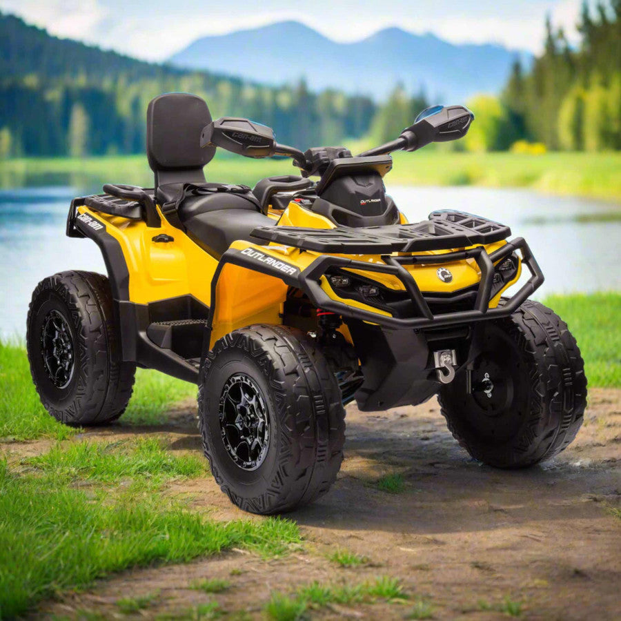 24V Outlander 2-Seater AWD Ride-On ATV Leather Seats, MP3 Bluetooth