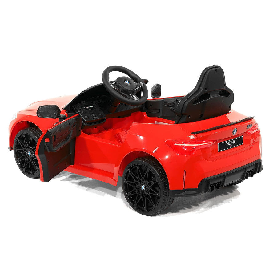 12V BMW M4 Ride On Car MP3 LED Lights Parental Remote