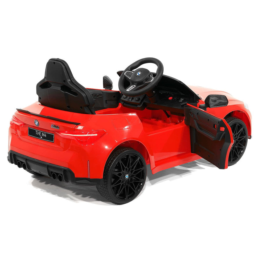 12V BMW M4 Ride On Car MP3 LED Lights Parental Remote