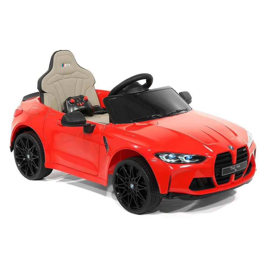 12V BMW M4 Ride On Car MP3 LED Lights Parental Remote