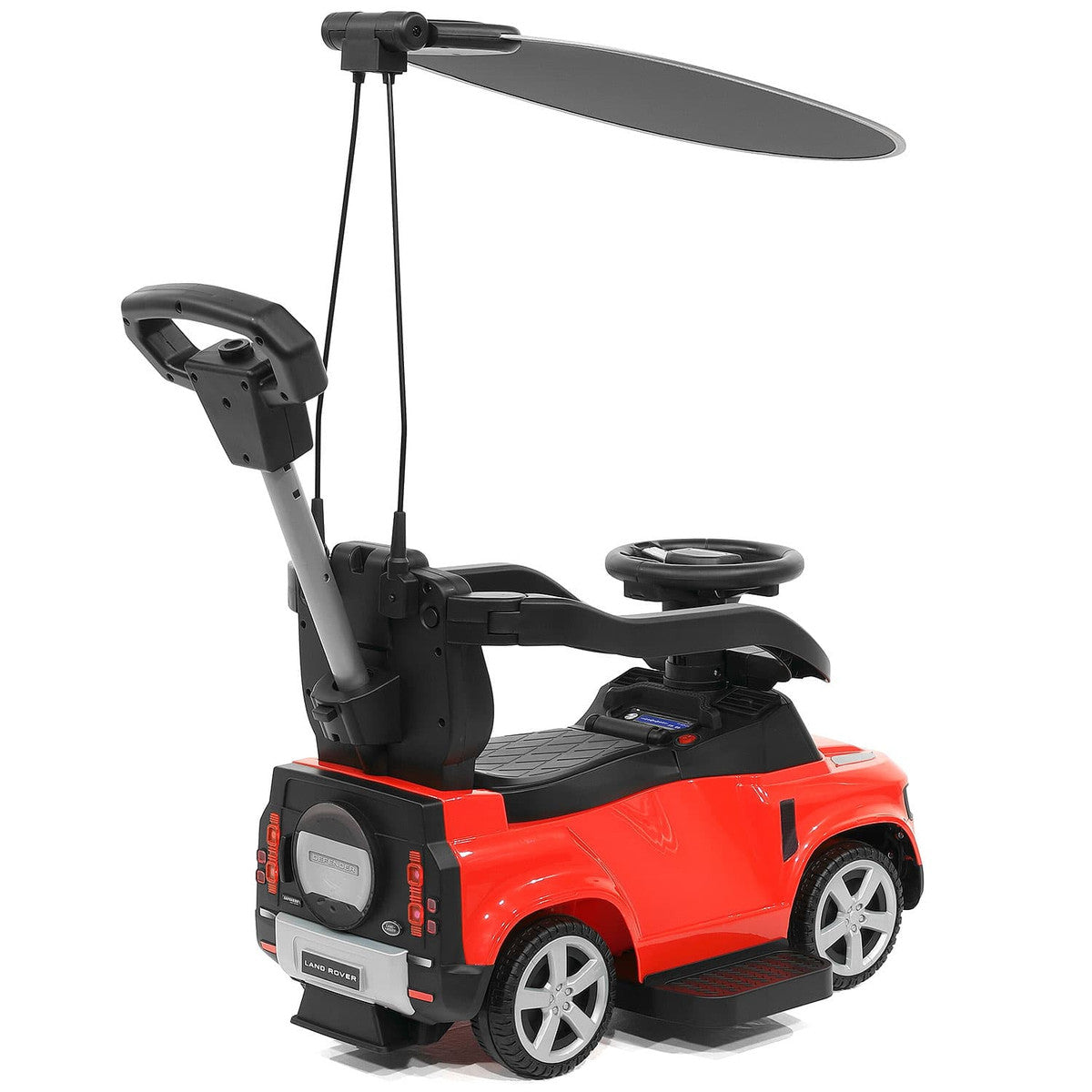 Land Rover Defender Ride-On Push Car Convertible Canopy MP3 Player