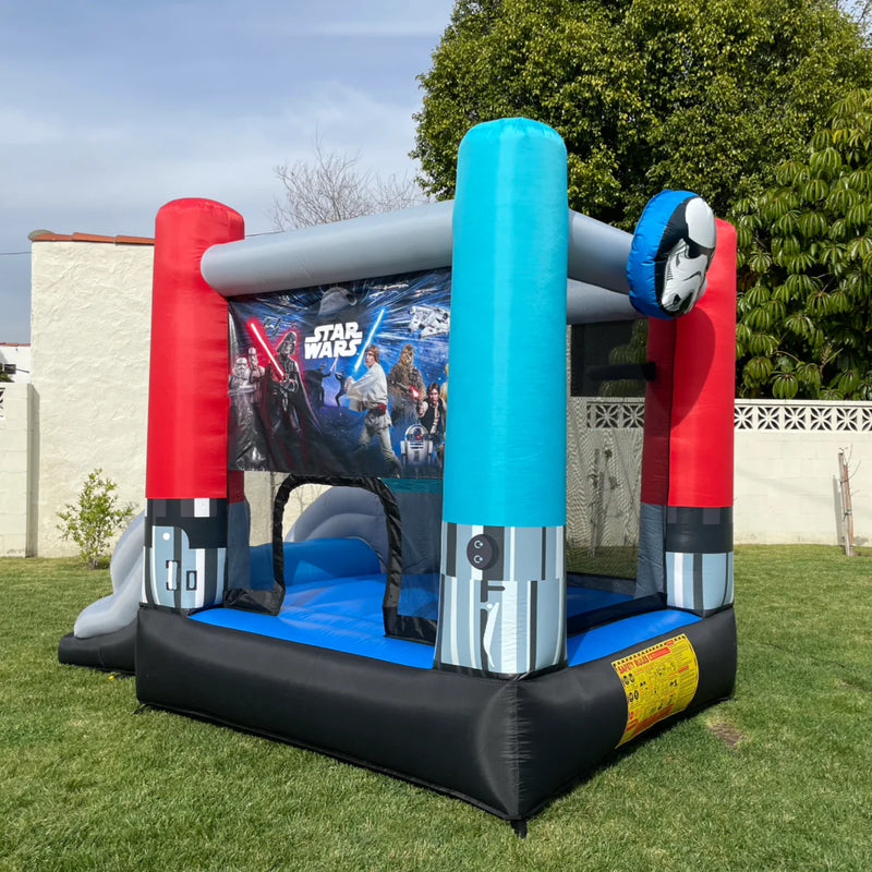 Tobogán inflable de la casa de rebote de Disney Star Wars