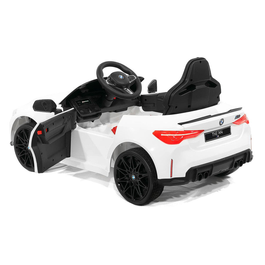 12V BMW M4 Ride On Car MP3 LED Lights Parental Remote