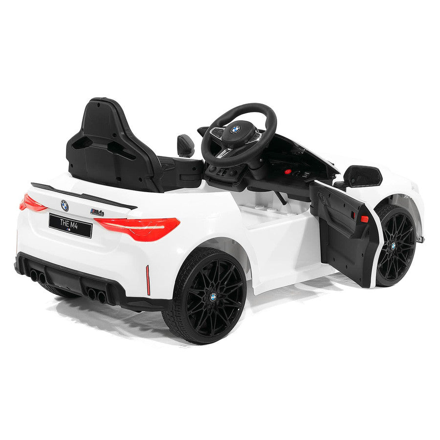 12V BMW M4 Ride On Car MP3 LED Lights Parental Remote