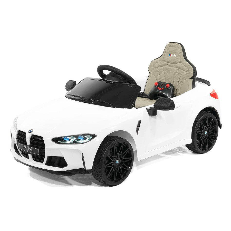 12V BMW M4 Ride On Car MP3 LED Lights Parental Remote