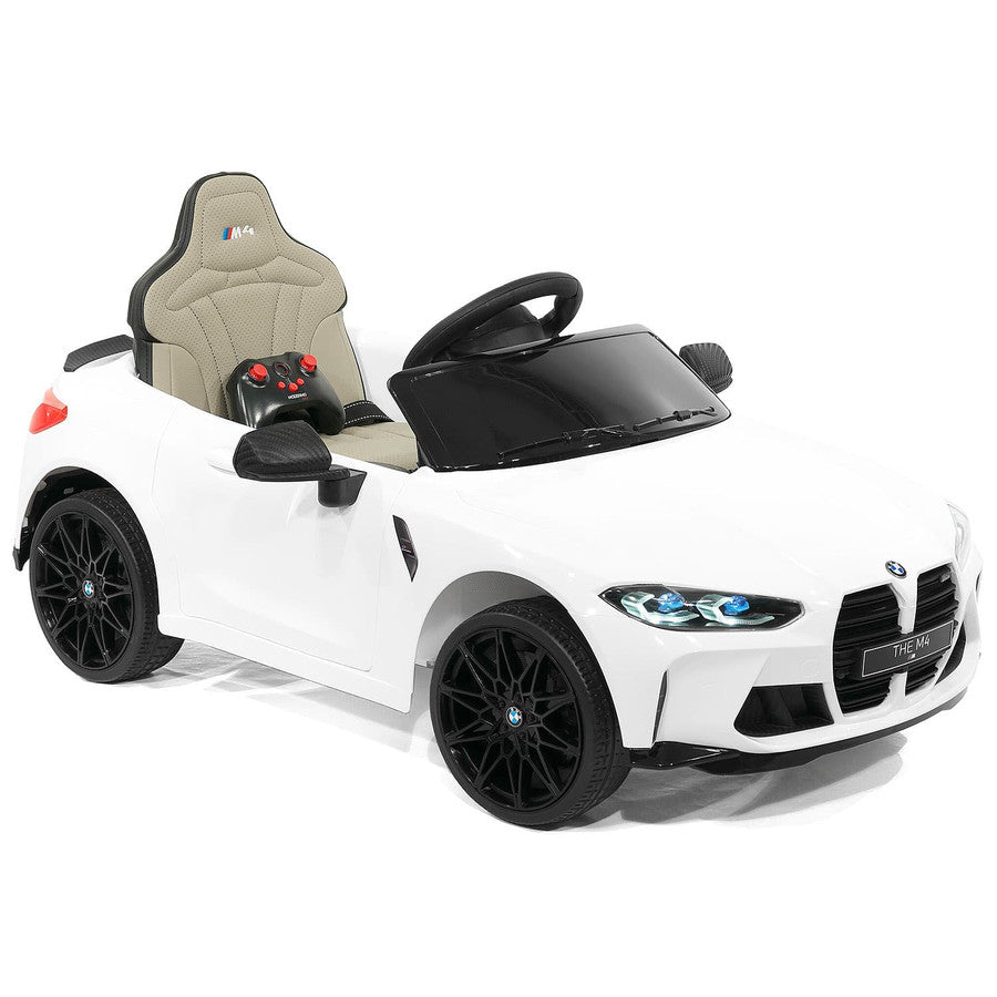 12V BMW M4 Ride On Car MP3 LED Lights Parental Remote