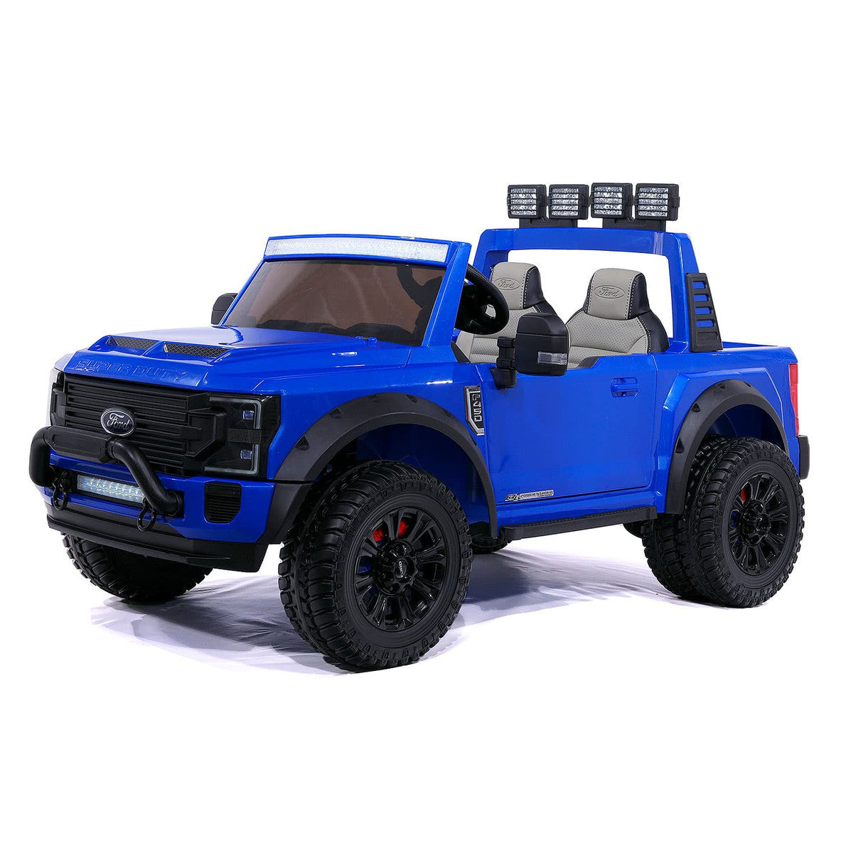 24V Licensed Ford F450 Ride-On Truck Parental Remote LED MP3 Leather Seats