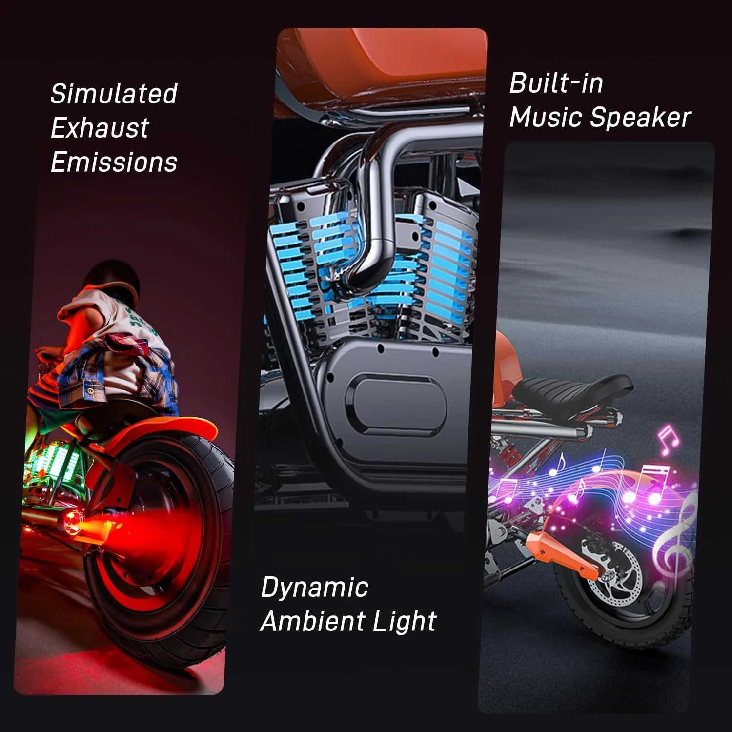 Mini Moto S9 Plus Bike Bluetooth Speakers LED Lights