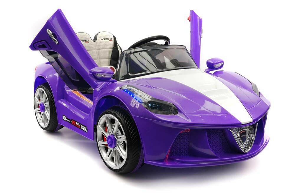 Spider GT 12V Ride-On Car w/ Parental Remote, MP3, Butterfly Doors, LED Lights - Kids Eye Candy 