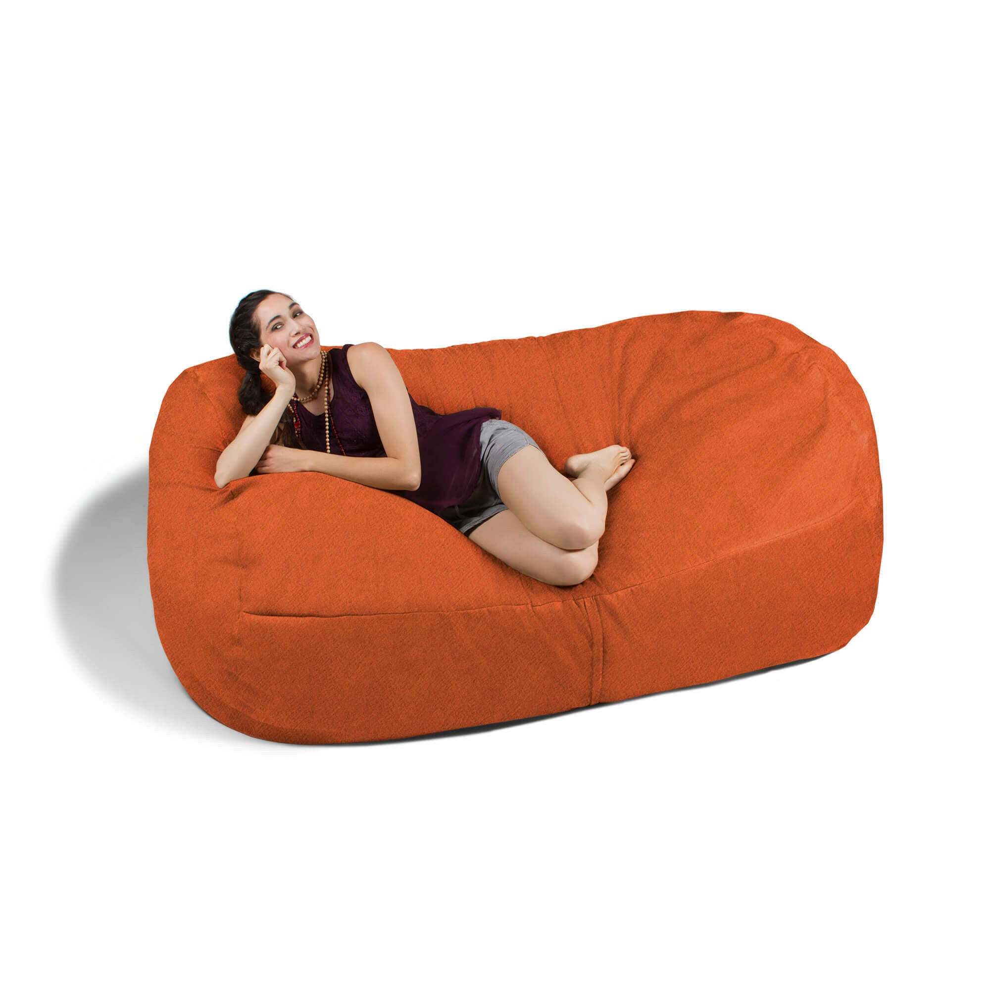 Giant Kids Bean Bag Gaming Lounge Chair 7' Microsuede Sofa Made in USA - Kids Eye Candy 