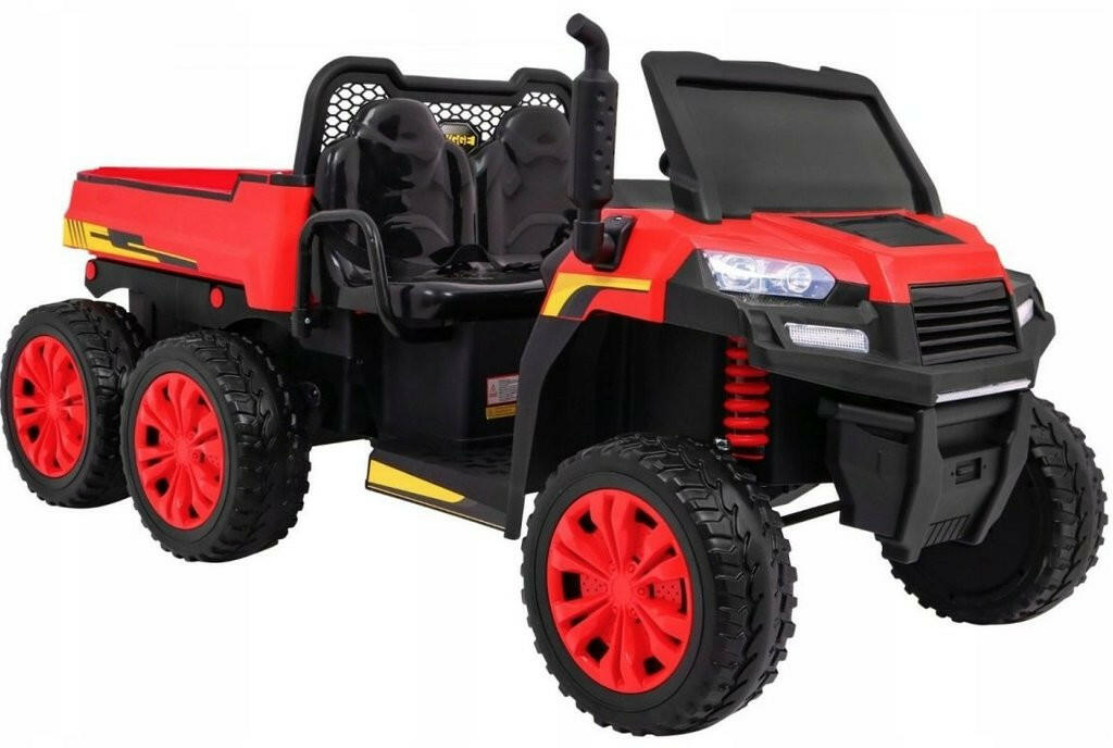 Tractor 24V Ride-On Two-Seater Ride-On Six Wheel Drive with Parental Remote MP3 LED Headlights - Kids Eye Candy
