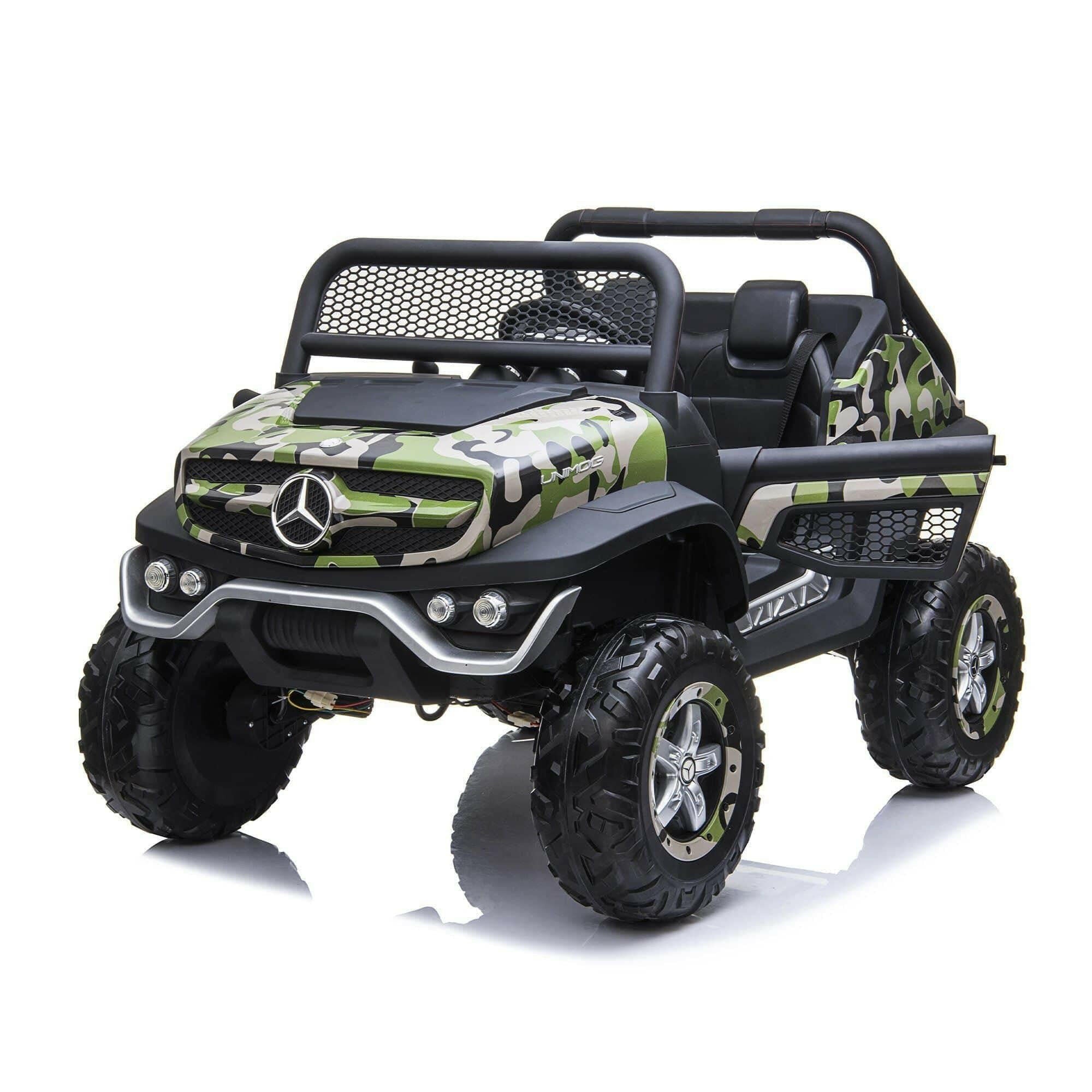 12V Mercedes Benz Unimog 2 Seater Ride on Car - Dti Direct USA