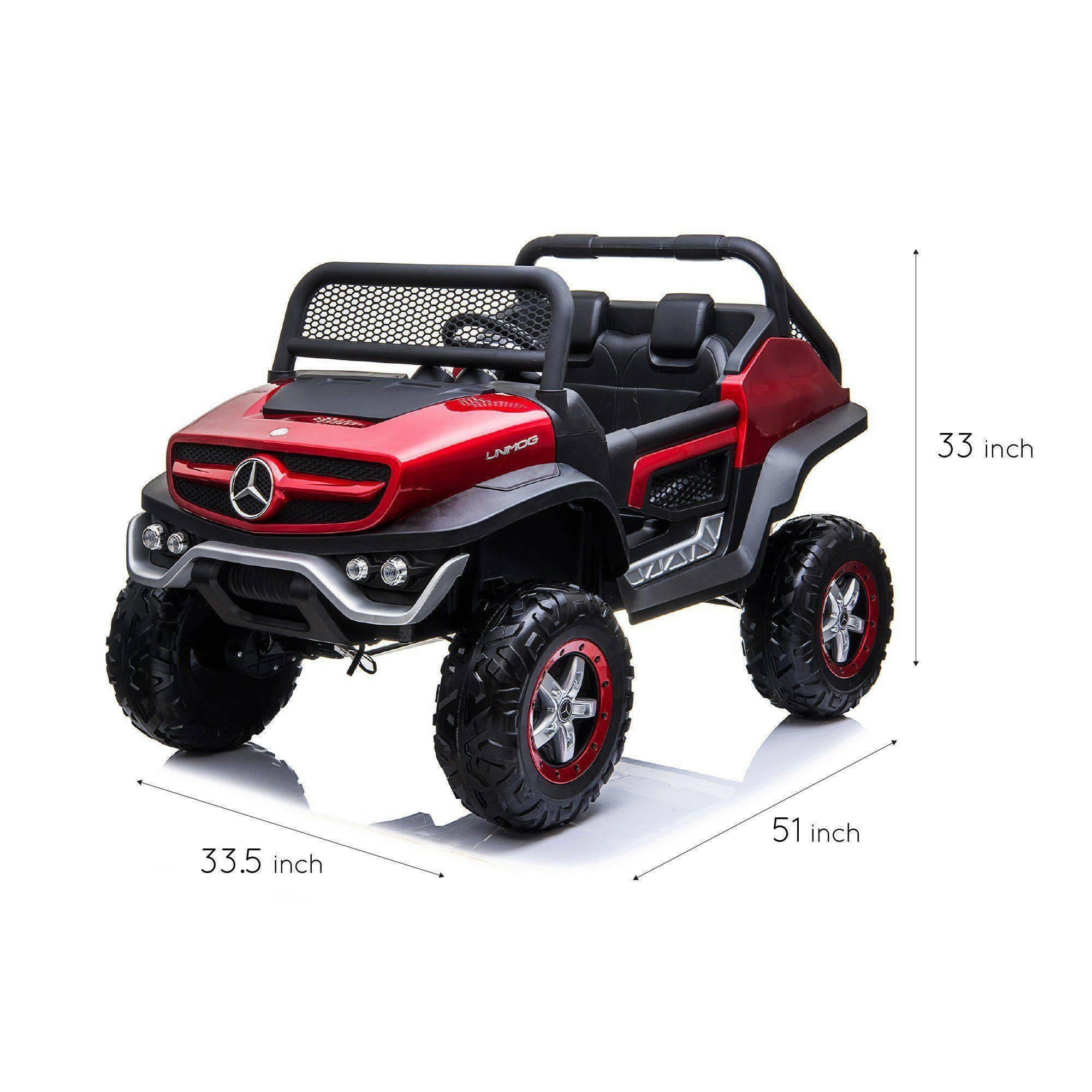 12V Mercedes Benz Unimog 2 Seater Ride on Car - Dti Direct USA