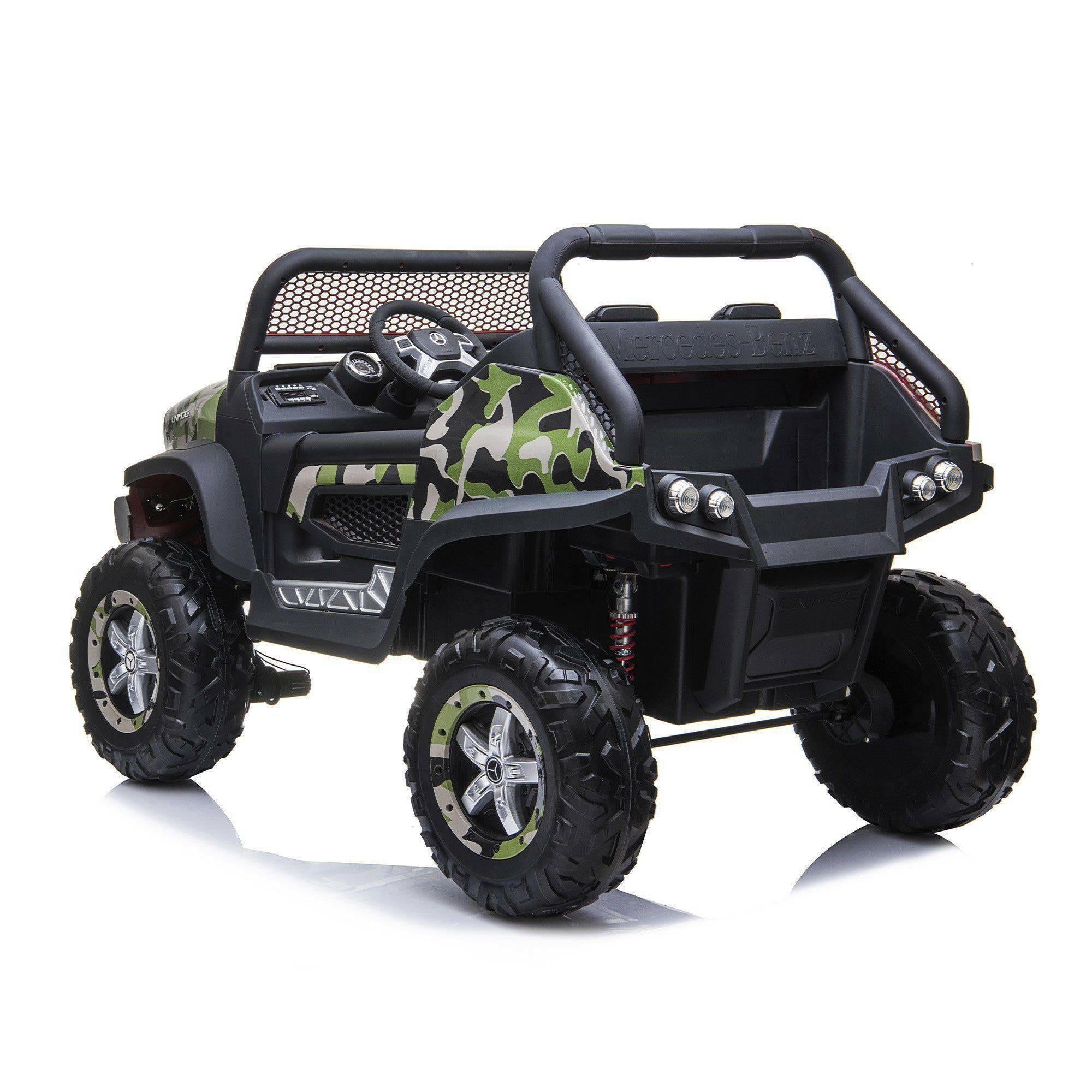 12V Mercedes Benz Unimog 2 Seater Ride on Car - Dti Direct USA