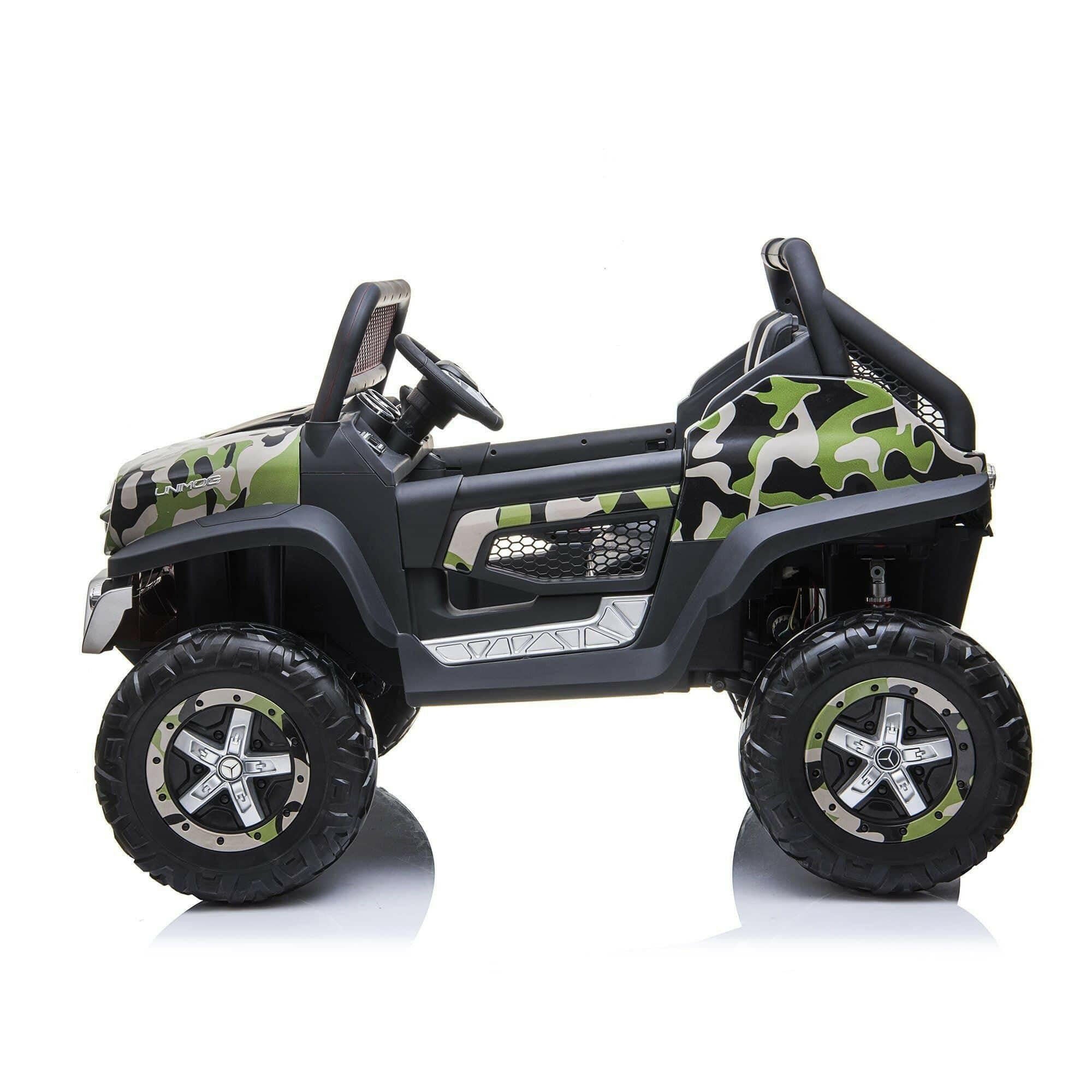 12V Mercedes Benz Unimog 2 Seater Ride on Car - Dti Direct USA