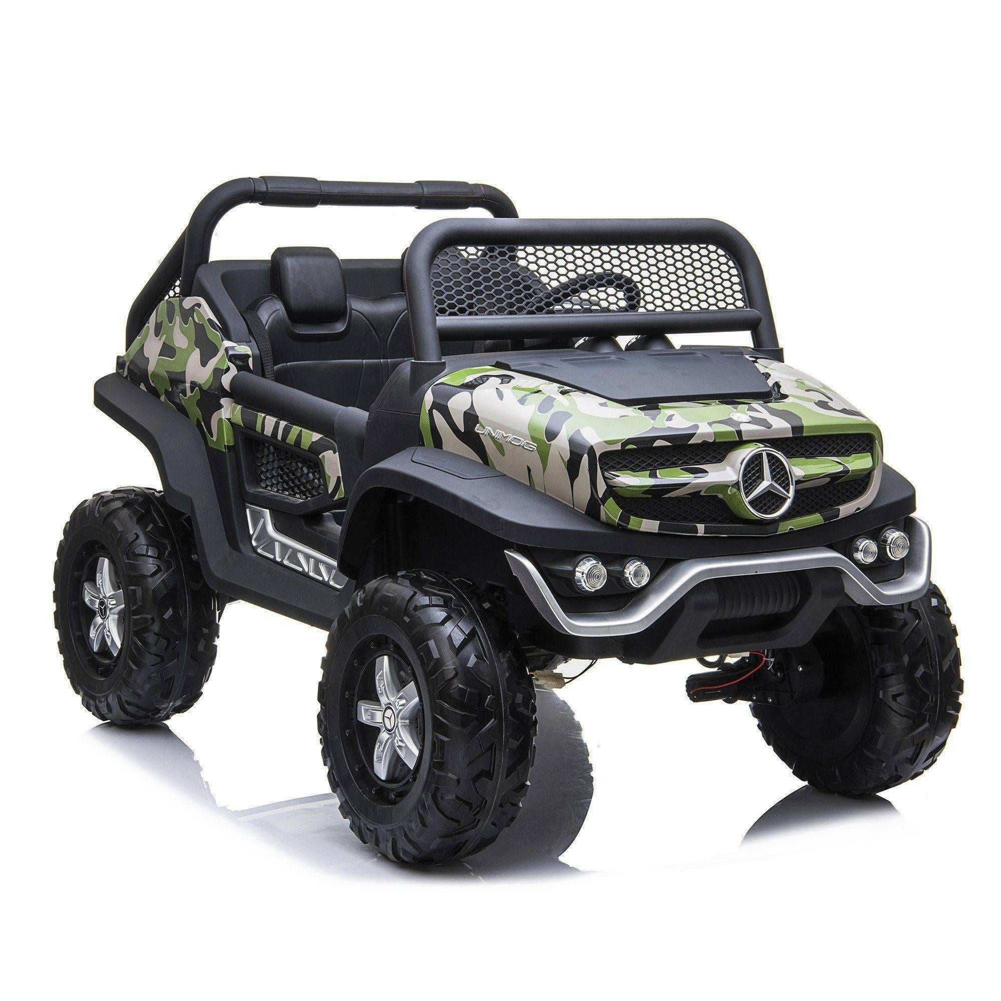 12V Mercedes Benz Unimog 2 Seater Ride on Car - Dti Direct USA
