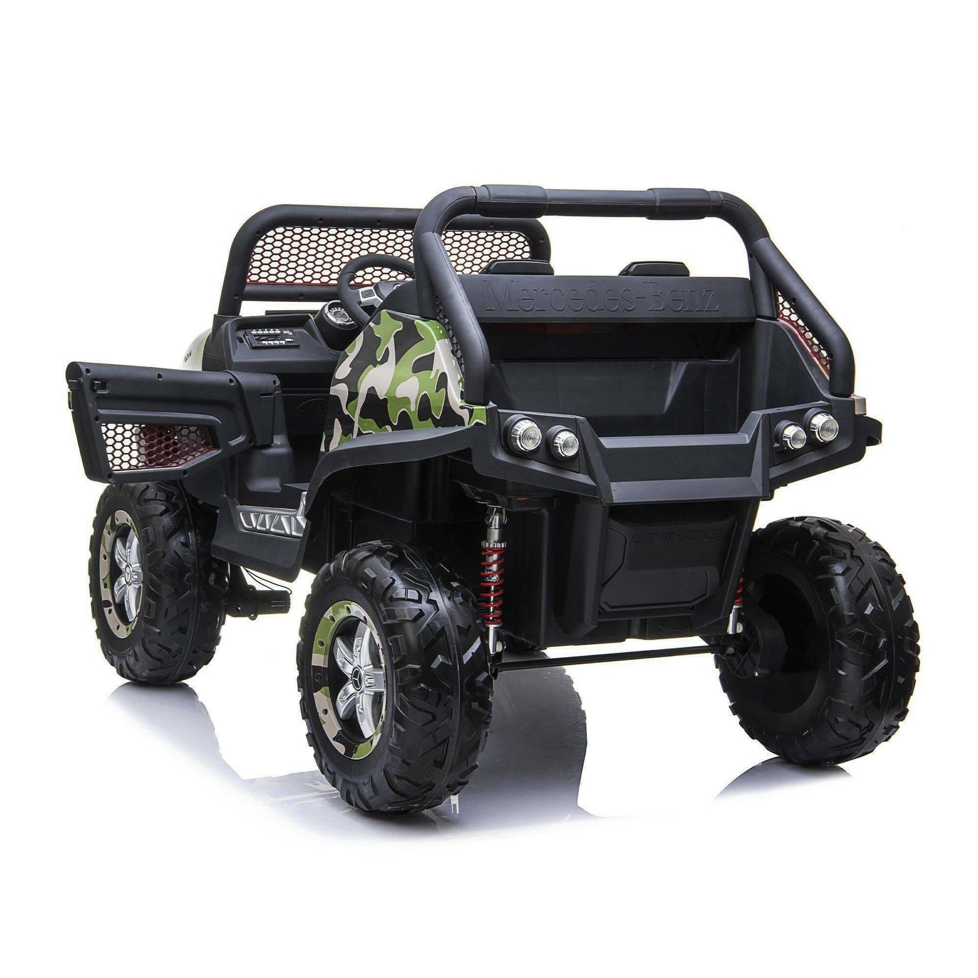 12V Mercedes Benz Unimog 2 Seater Ride on Car - Dti Direct USA