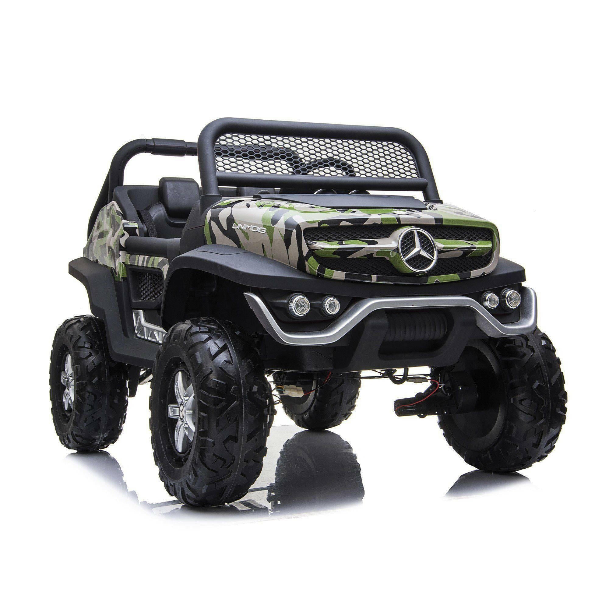12V Mercedes Benz Unimog 2 Seater Ride on Car - Dti Direct USA