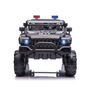12V Police Truck Ride on 2 Seater with Parental Remote Control for 3-8 Years - Dti Direct USA