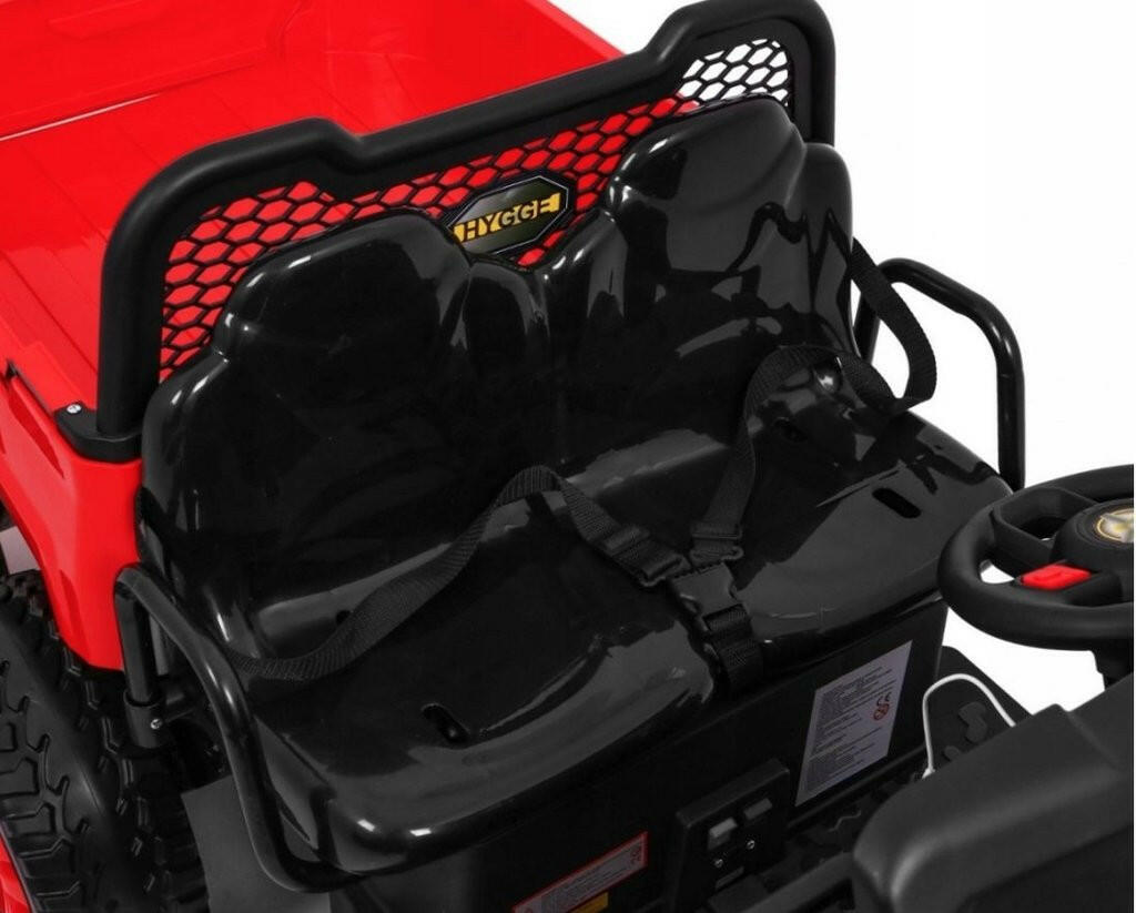 Tractor 24V Ride-On Two-Seater Ride-On Six Wheel Drive with Parental Remote MP3 LED Headlights - Kids Eye Candy
