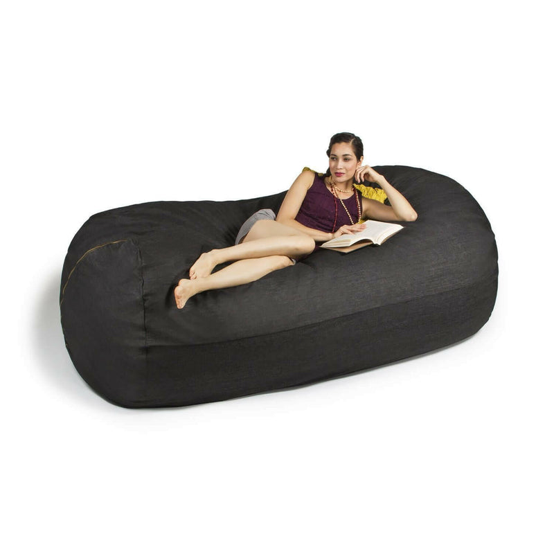 Giant Kids Bean Bag Gaming Lounge Chair 7' Microsuede Sofa Made in USA - Kids Eye Candy 
