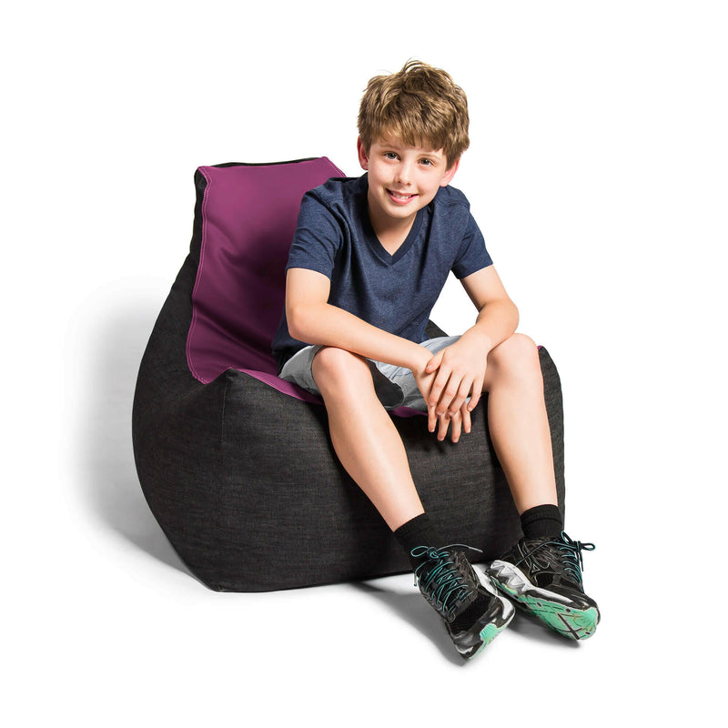 Gaming Kids Xbox PS5 PC Bean Bag Lounger Chair Leather Denim - Kids Eye Candy 