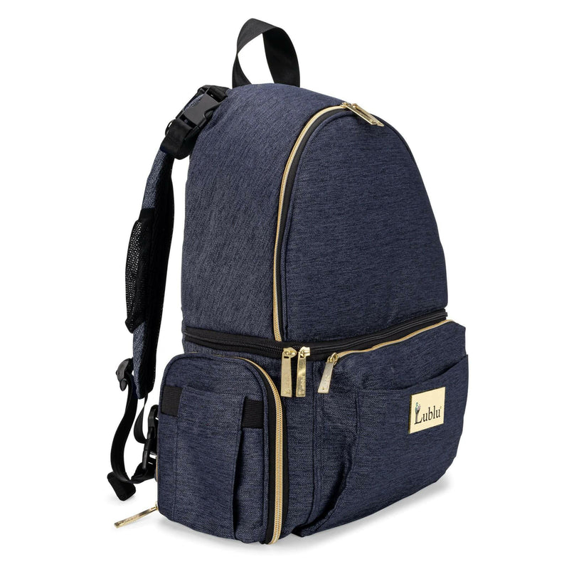 Lublu Baby Hugbag Bundle Backpack, Baby Carrier, Diaper Bag, Diaper Changing Pad.