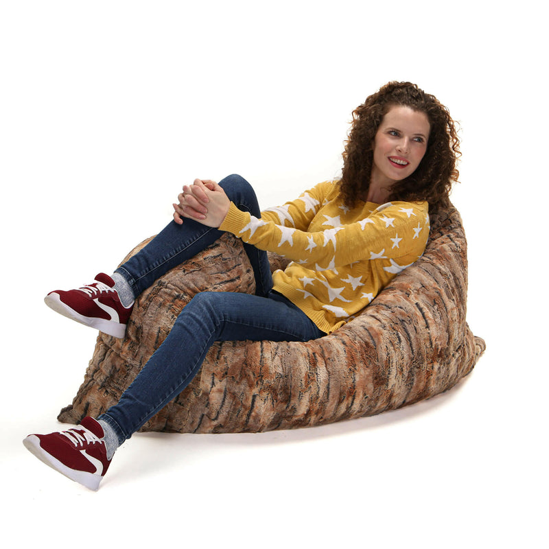 Ultimate Faux Fur Bean Bag Lounger Chair Slip Cover Made in USA - Kids Eye Candy 