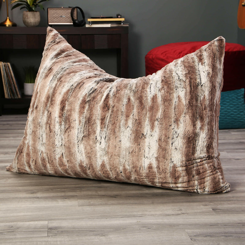 Ultimate Faux Fur Bean Bag Lounger Chair Slip Cover Made in USA - Kids Eye Candy 