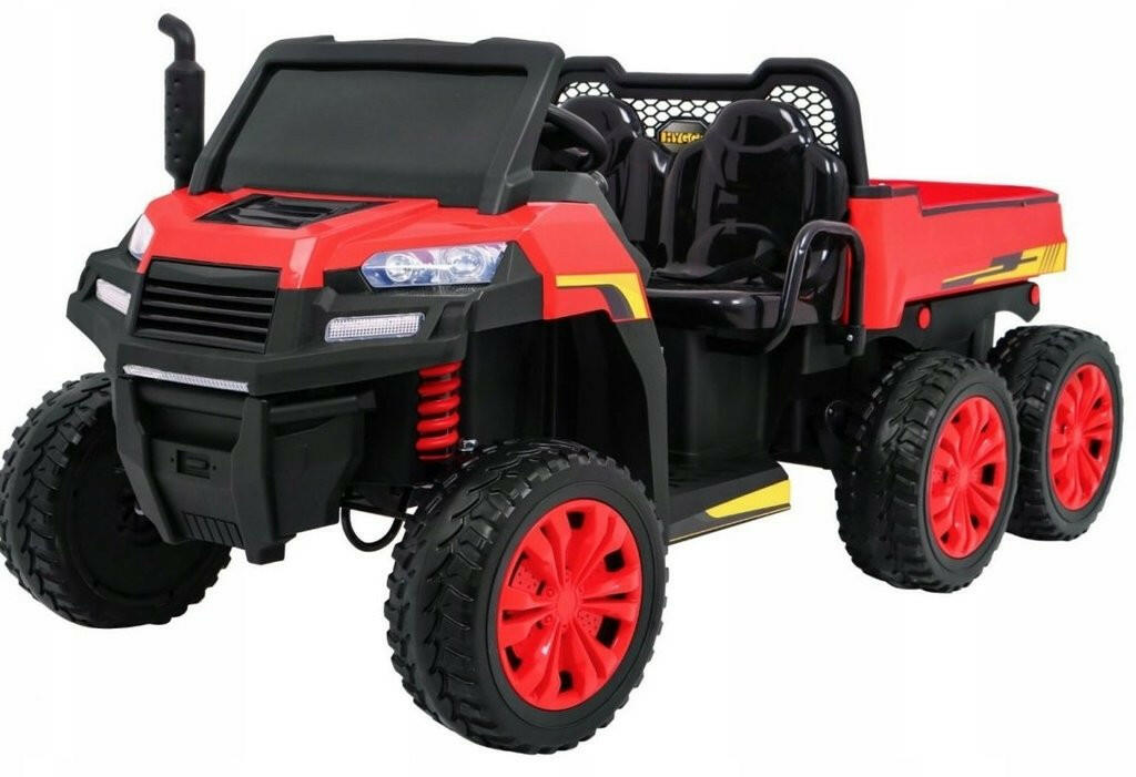 Tractor 24V Ride-On Two-Seater Ride-On Six Wheel Drive with Parental Remote MP3 LED Headlights - Kids Eye Candy