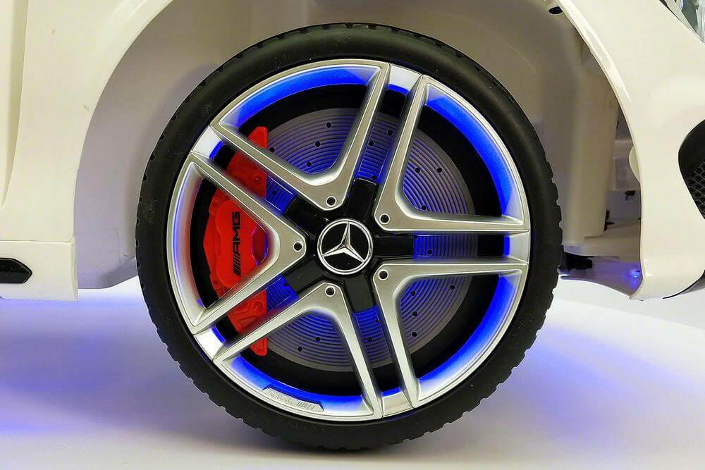 Mercedes Kids 12V CLA45 Ride-On Car Parental Remote, MP3, Leather Seats, LED - Kids Eye Candy